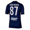 Paris Saint-Germain Joao Neves #87 Hjemmedrakt 2025-26 Kortermet